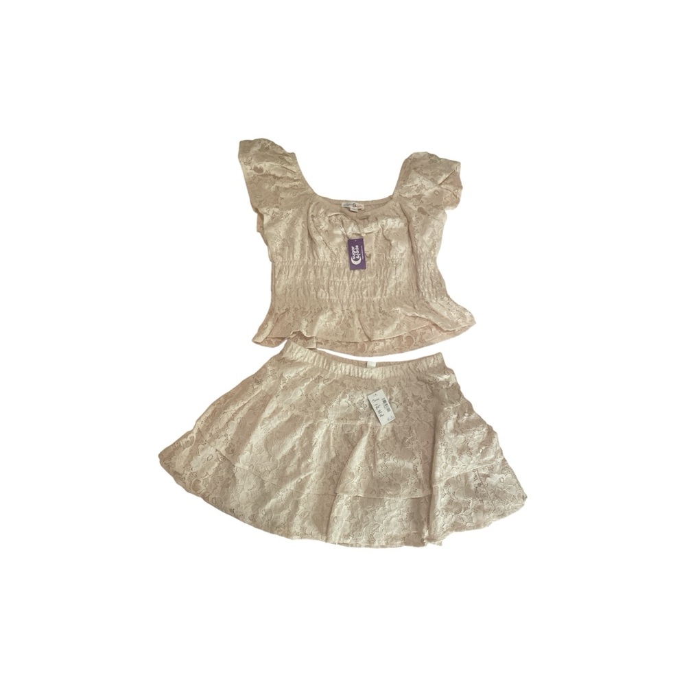 Sugar & Jade Cream Lace two piece